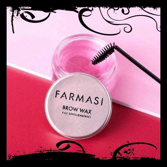 NIB Large 1.7oz Jar Farmasi Eyebrow Styling Wax w/Brush - Picture 2 of 5